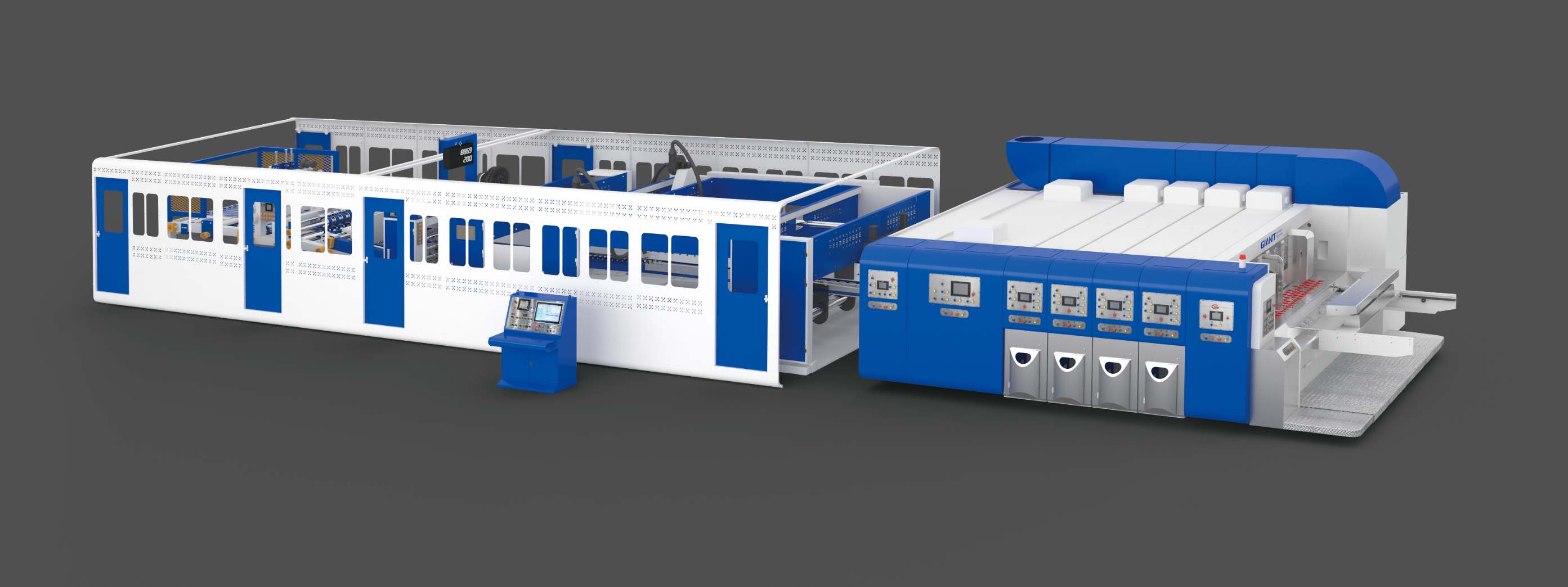 máquina de impresión de cajas de cartón